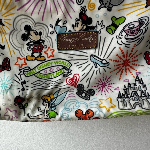 Dooney and Bourke Disney Parks White Sketch Character Cross Body Purse - Picture 9 of 16